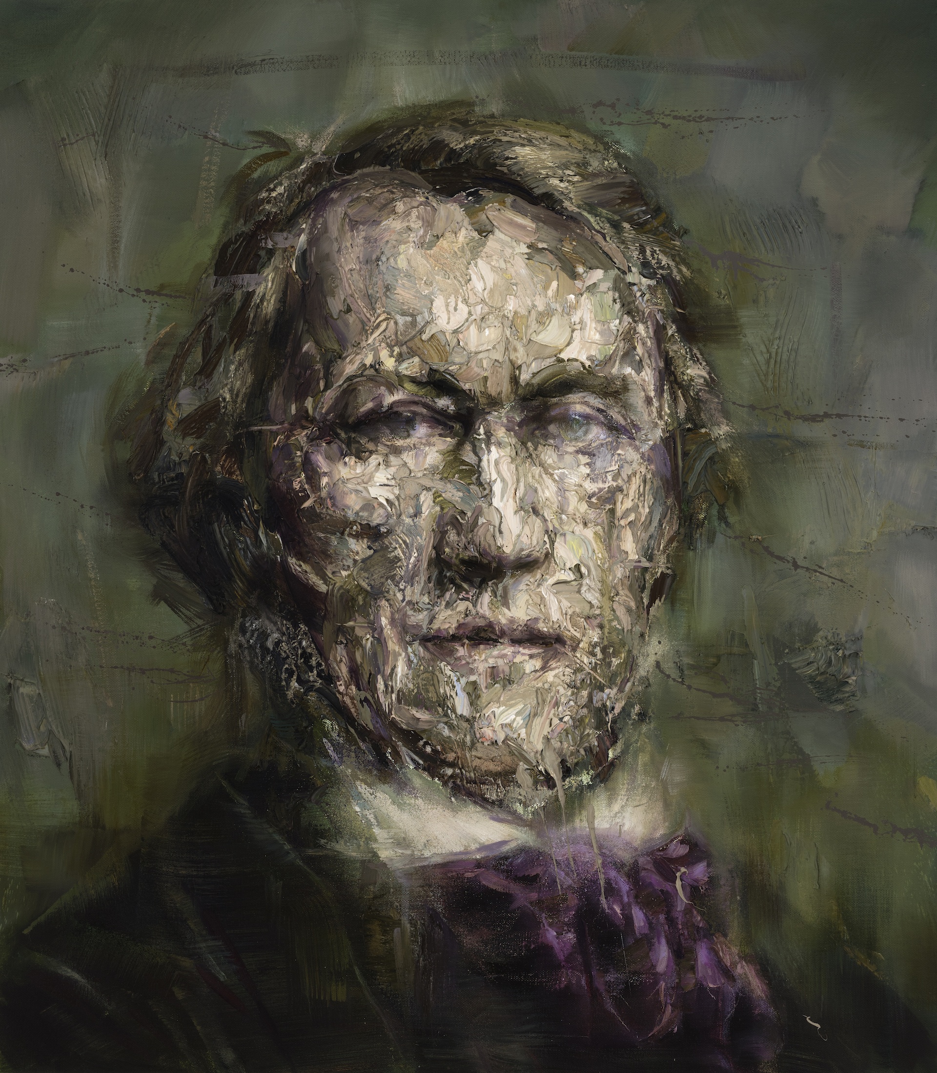 Richard Wagner, oil on linen, 48X42 inches, 2018, private collection, UK