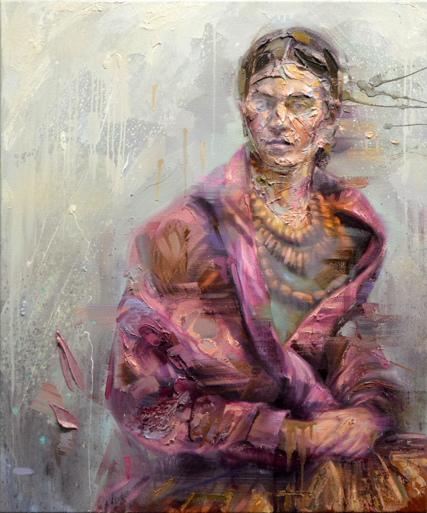 A portrait titled Frida Kahlo I by Artist Mathieu Laca
