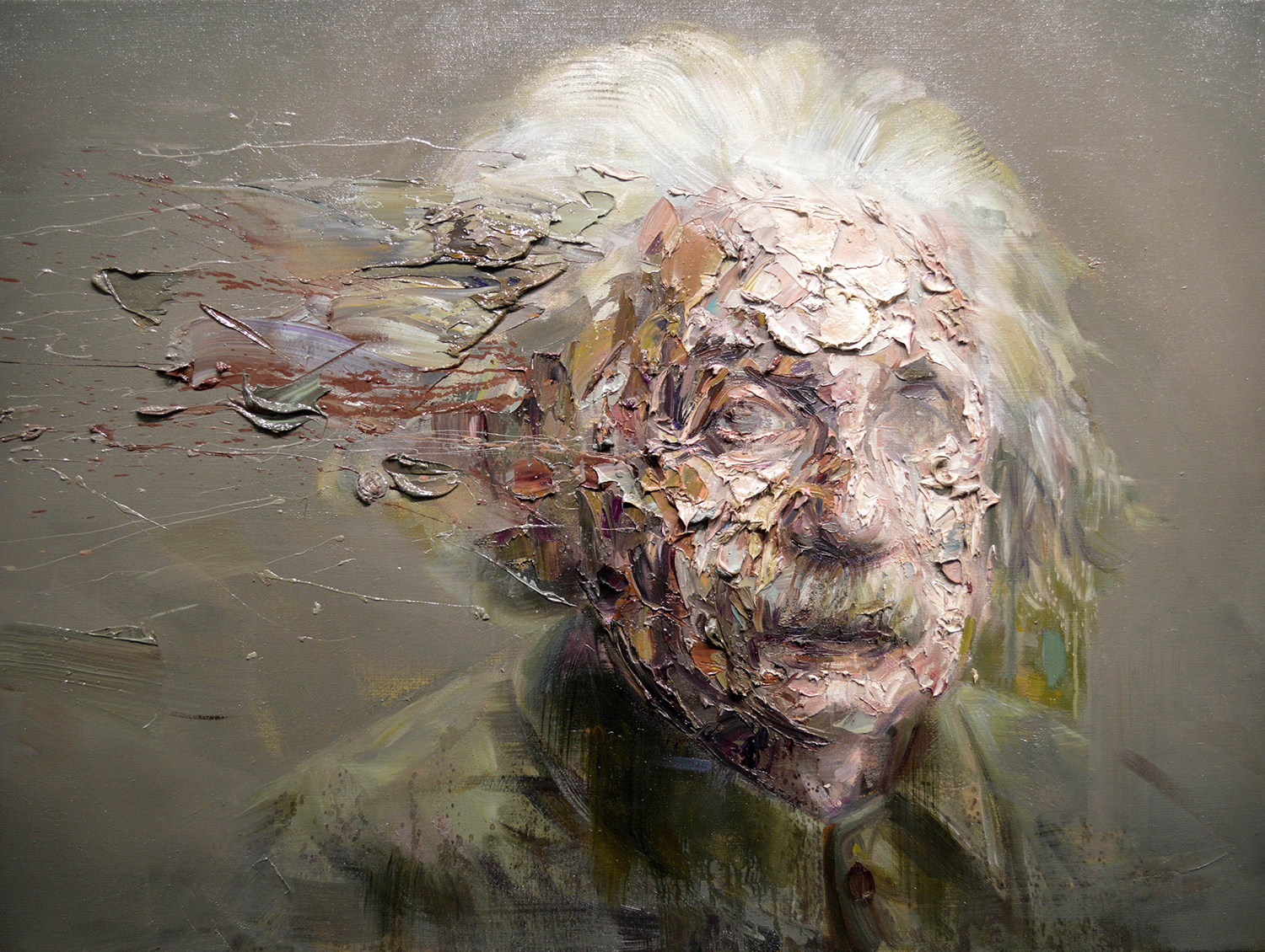 A portrait titled Albert Einstein II by Artist Mathieu Laca