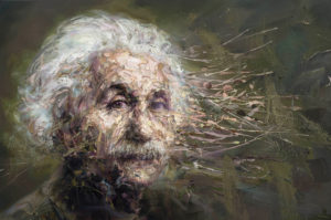 A portrait titled Albert Einstein III by Artist Mathieu Laca