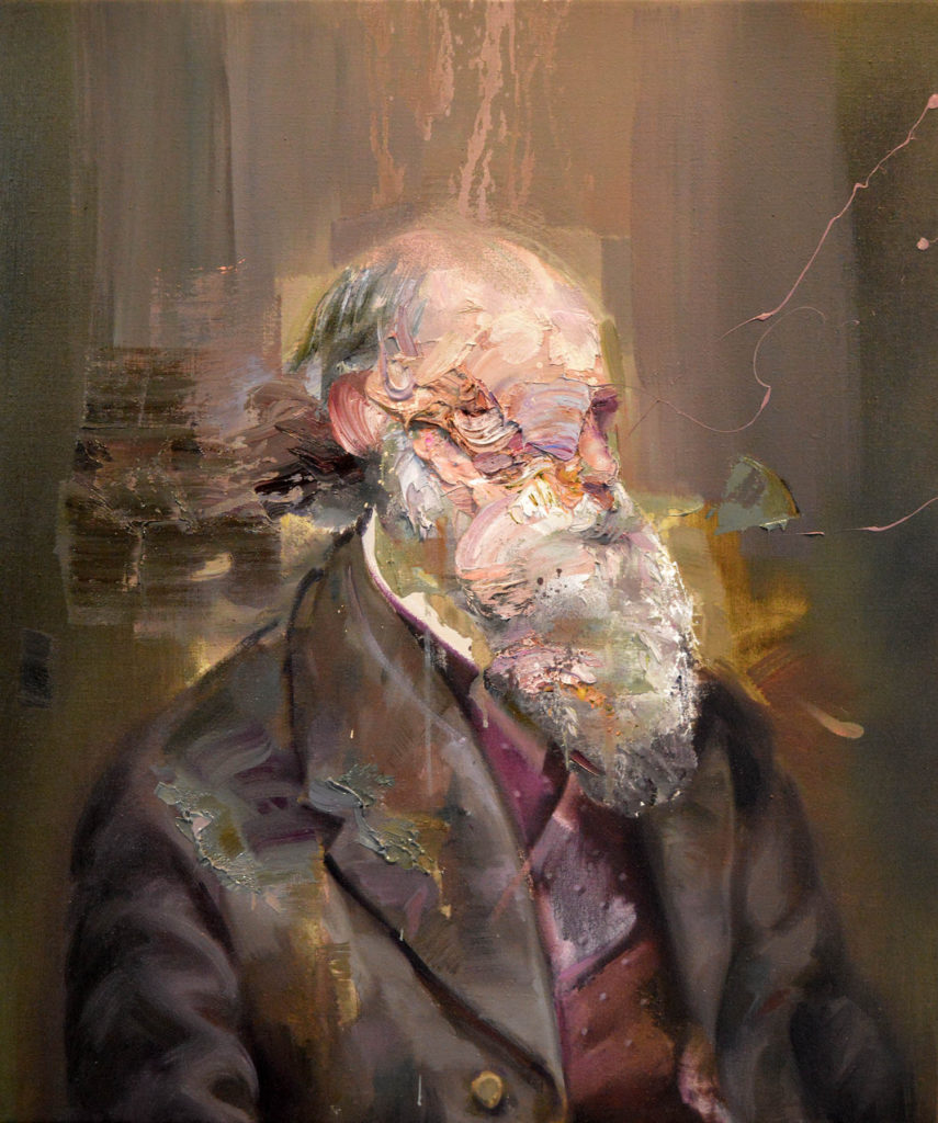 A portrait titled Charles Darwin I by Artist Mathieu Laca