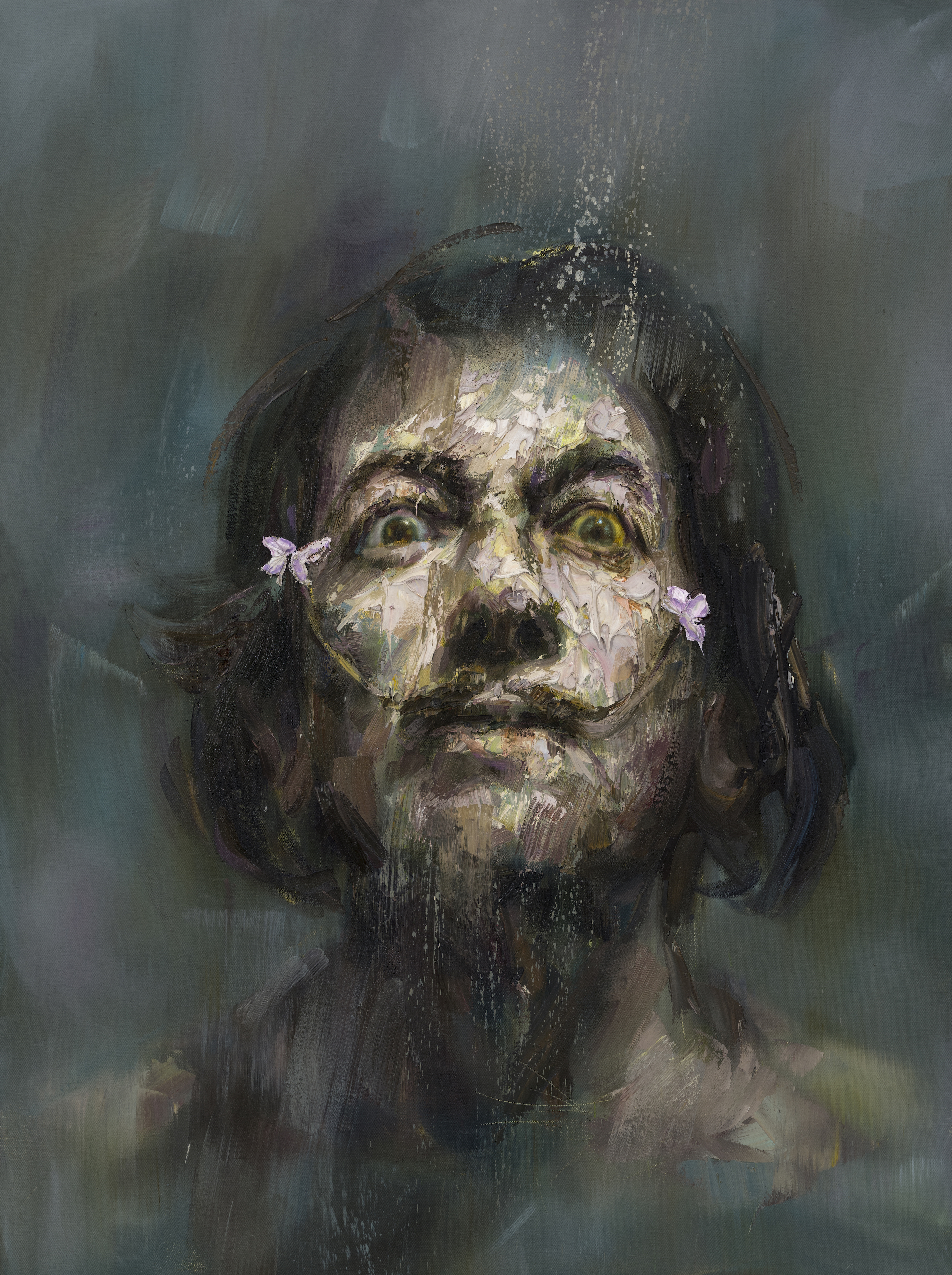 A portrait titled Salvador Dali by Artist Mathieu Laca