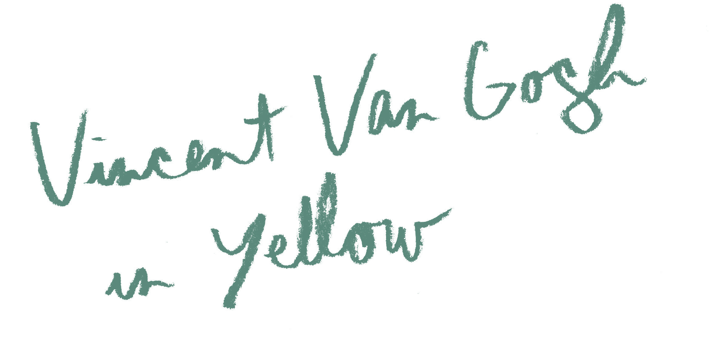 A portrait titled Vincent Van Gogh in Yellow by Artist Mathieu Laca